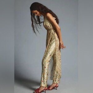 ANTHROPOLOGIE Zunilda Gutierrez Lantana Jumpsuit Size Medium NWT